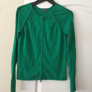 A/X green cardigan